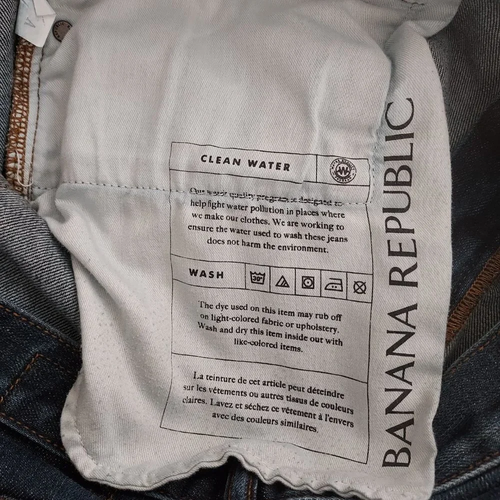 Banana Republic Men Straight Leg Jeans Size 36W/34L